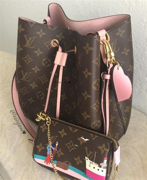 lv pink and white bag|lv bag with pink strap.